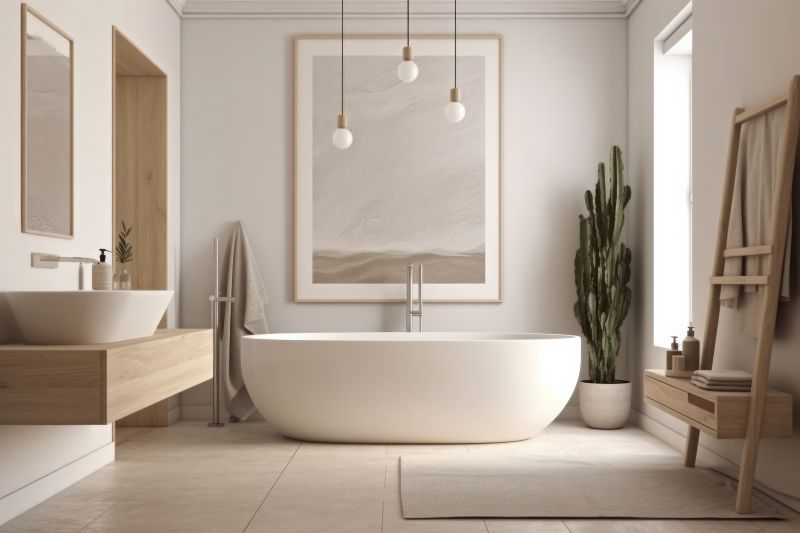 Modern Bathtub and Surround